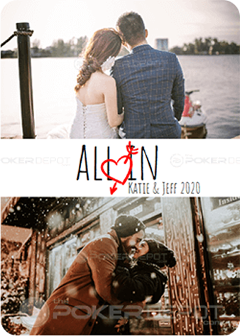 wedding custom playing cards