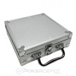 100 chip aluminum poker case closed