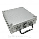 100 chip aluminum poker case closed
