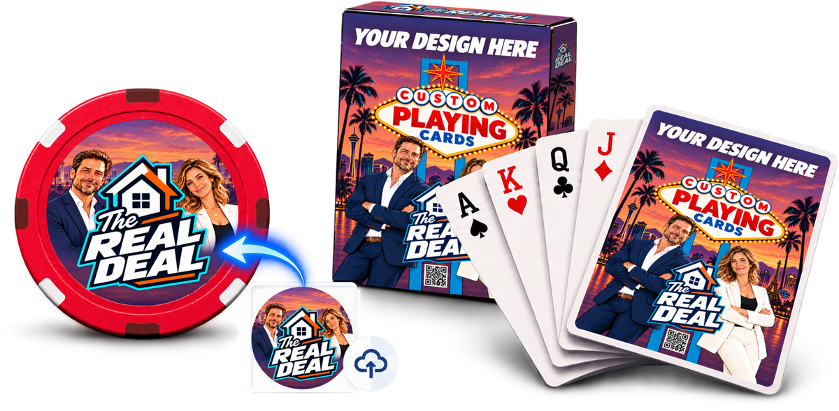 Custom poker chips and playing cards by The Poker Depot