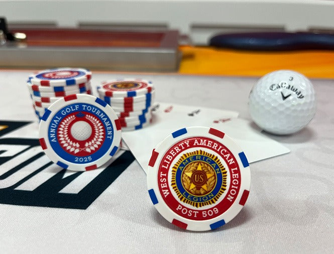 Poker Chip Golf Ball Markers Made With Premium Materials