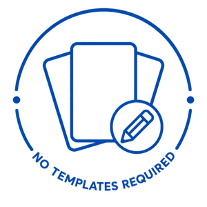 No templates requires, 100% customizable
