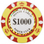 Monte Carlo - $1000 Yellow Clay Poker Chips