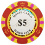 Monte Carlo - $5 Red Clay Poker Chips