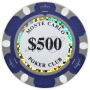 Monte Carlo - $500 Dark Blue Clay Poker Chips