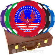Patriotic Custom Poker Chips Set
