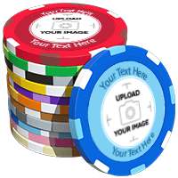 Multi-Stripe Custom Poker Chips